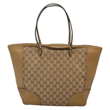 GUCCI GG Canvas Tote Bag Beige Gold 323671 Auth BA4965 - 0