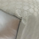 GUCCI GG Canvas Tote Bag Silver 131231 Auth BA4967-15