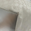 GUCCI GG Canvas Tote Bag Silver 131231 Auth BA4967-9