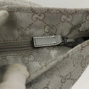 GUCCI GG Canvas Tote Bag Silver 131231 Auth BA4967-10