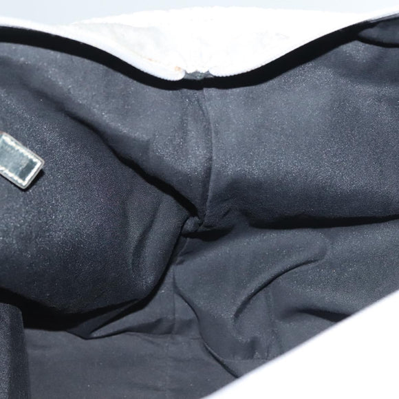 GUCCI GG Canvas Tote Bag Silver 131231 Auth BA4967