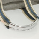 GUCCI GG Canvas Tote Bag Silver 131231 Auth BA4967-7