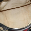 GUCCI GG Canvas Sherry Line Boston Bag Navy Gold 247205 Auth BA4968-11