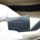 GUCCI GG Canvas Sherry Line Boston Bag Navy Gold 247205 Auth BA4968-12