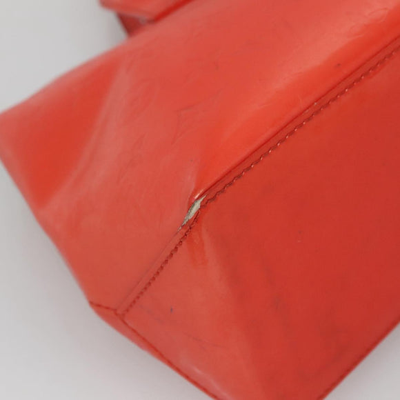 LOUIS VUITTON Monogram Vernis Wilshire PM Bag Orenge Sunset M93644 Auth BA4975