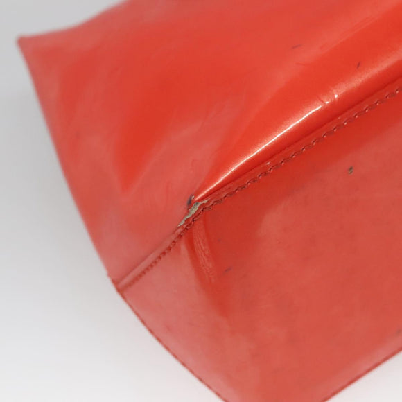 LOUIS VUITTON Monogram Vernis Wilshire PM Bag Orenge Sunset M93644 Auth BA4975
