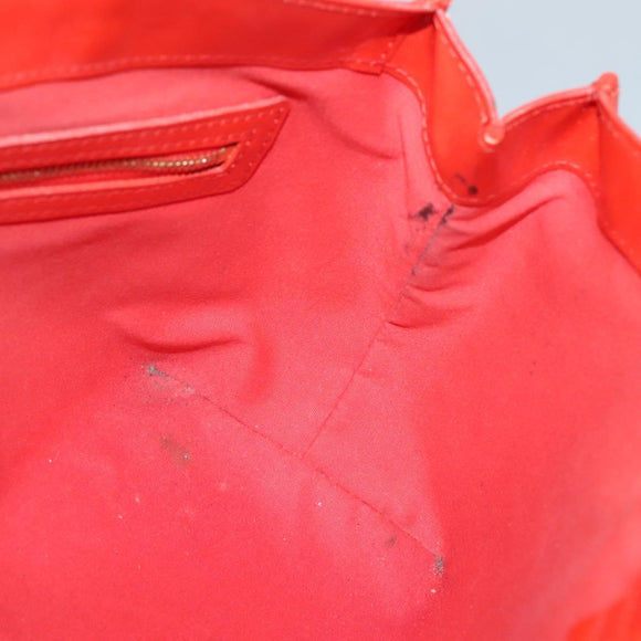 LOUIS VUITTON Monogram Vernis Wilshire PM Bag Orenge Sunset M93644 Auth BA4975