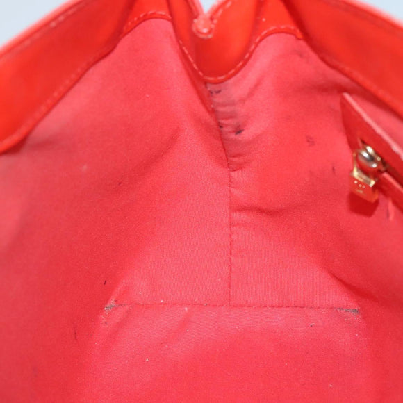 LOUIS VUITTON Monogram Vernis Wilshire PM Bag Orenge Sunset M93644 Auth BA4975