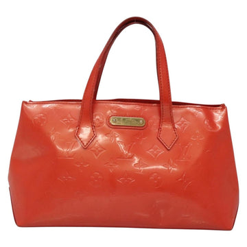 LOUIS VUITTON Monogram Vernis Wilshire PM Bag Orenge Sunset M93644 Auth BA4975 - 0