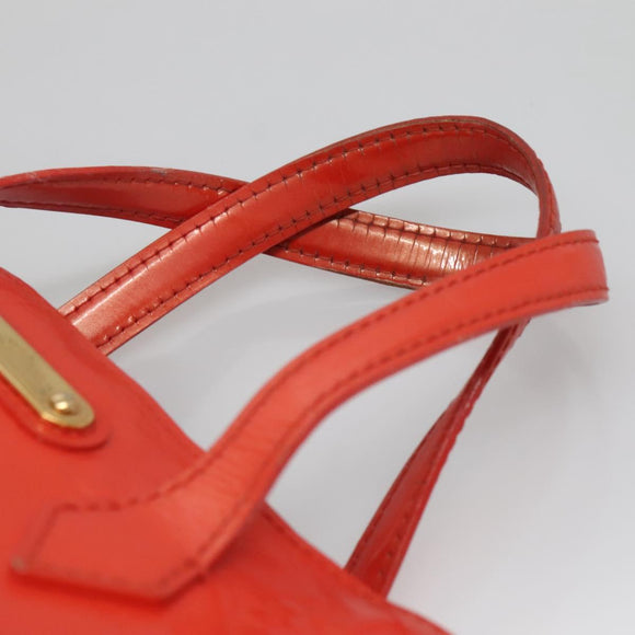 LOUIS VUITTON Monogram Vernis Wilshire PM Bag Orenge Sunset M93644 Auth BA4975