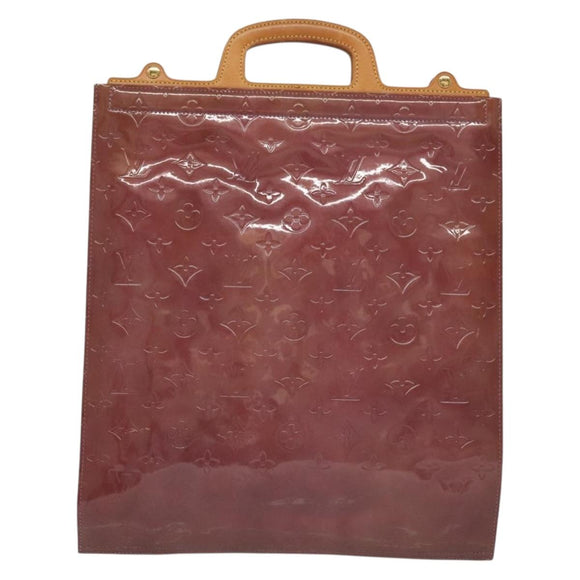 LOUIS VUITTON Monogram Vernis Stanton Tote Bag Purple Viole M91079 Auth BA4977