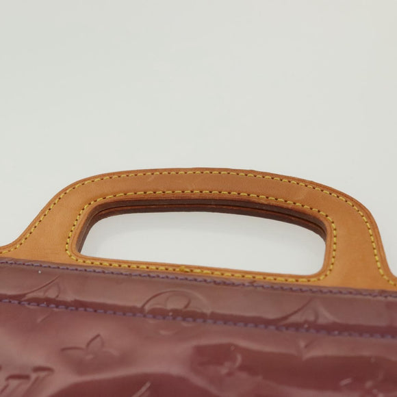 LOUIS VUITTON Monogram Vernis Stanton Tote Bag Purple Viole M91079 Auth BA4977