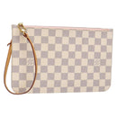 LOUIS VUITTON Damier Azur Neverfull MM Pouch LV Auth BA4978-1