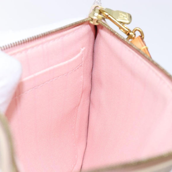 LOUIS VUITTON Damier Azur Neverfull MM Pouch LV Auth BA4978