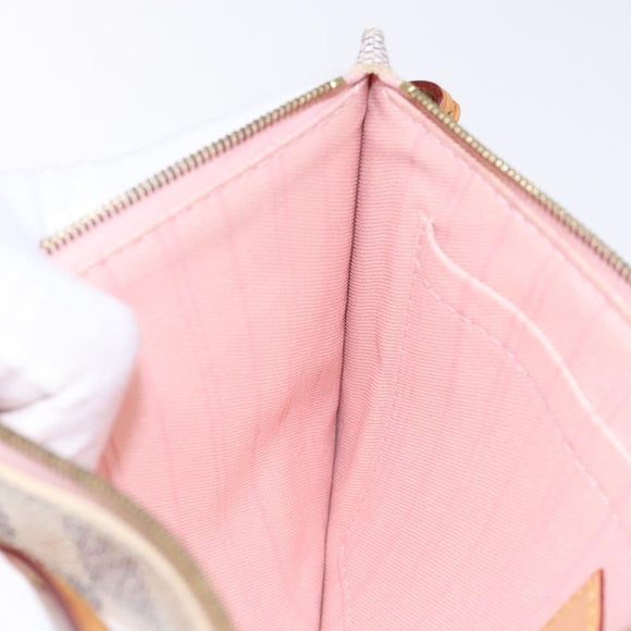 LOUIS VUITTON Damier Azur Neverfull MM Pouch LV Auth BA4978