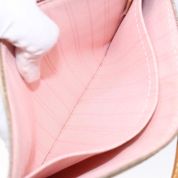 LOUIS VUITTON Damier Azur Neverfull MM Pouch LV Auth BA4978