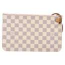 LOUIS VUITTON Damier Azur Neverfull MM Pouch LV Auth BA4978-2