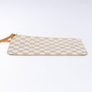 LOUIS VUITTON Damier Azur Neverfull MM Pouch LV Auth BA4978-6