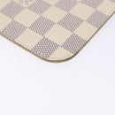 LOUIS VUITTON Damier Azur Neverfull MM Pouch LV Auth BA4978-14