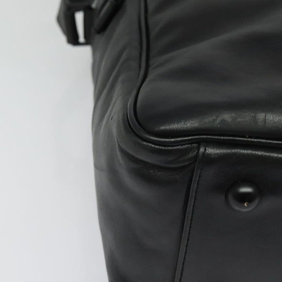 LOUIS VUITTON Monogram Difference Clarkson Bag Leather Black M92402 Auth BA4980