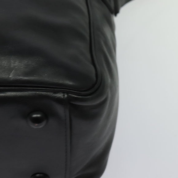 LOUIS VUITTON Monogram Difference Clarkson Bag Leather Black M92402 Auth BA4980