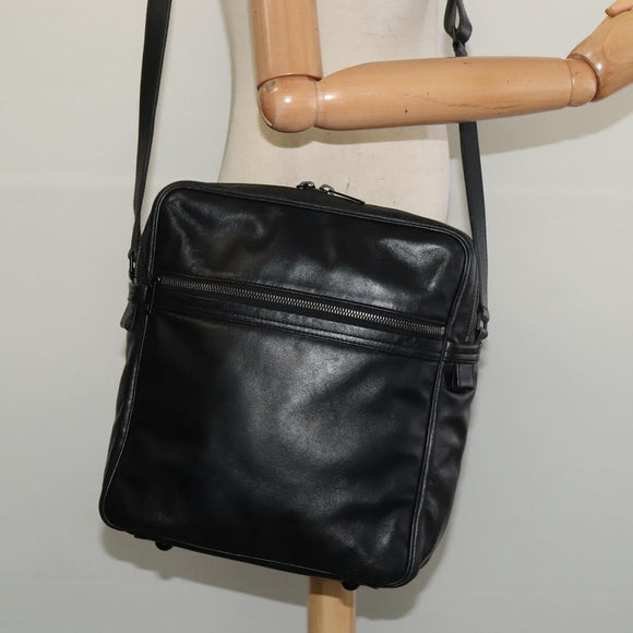 LOUIS VUITTON Monogram Difference Clarkson Bag Leather Black M92402 Auth BA4980