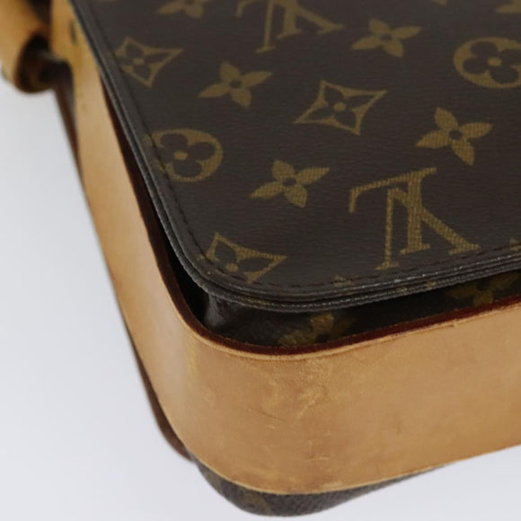 LOUIS VUITTON Monogram Cartouchiere GM Shoulder Bag M51252 LV Auth BA4985