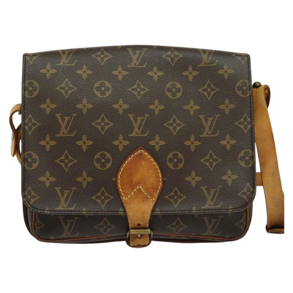 LOUIS VUITTON Monogram Cartouchiere GM Shoulder Bag M51252 LV Auth BA4985