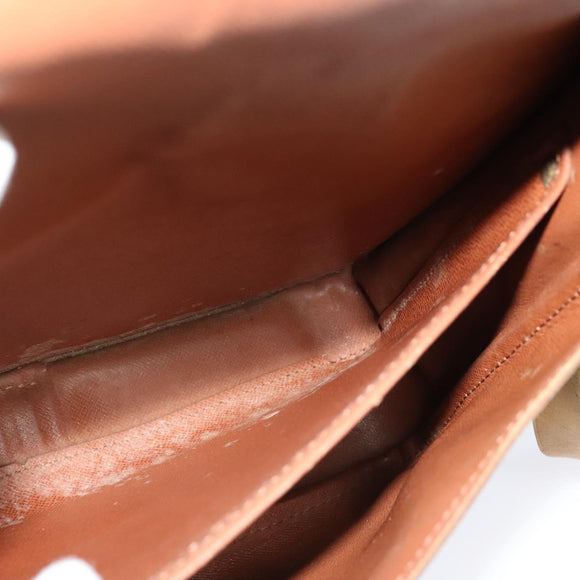 LOUIS VUITTON Monogram Cartouchiere GM Shoulder Bag M51252 LV Auth BA4985