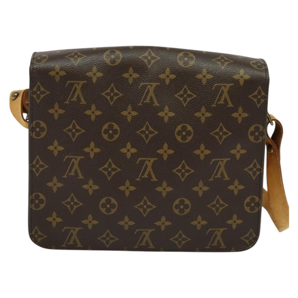 LOUIS VUITTON Monogram Cartouchiere GM Shoulder Bag M51252 LV Auth BA4985