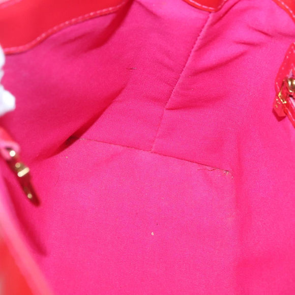 LOUIS VUITTON Vernis Wilshire Boulevard Hand Bag Rose Pop M93643 LV Auth BA5004