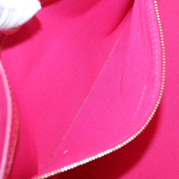 LOUIS VUITTON Vernis Wilshire Boulevard Hand Bag Rose Pop M93643 LV Auth BA5004