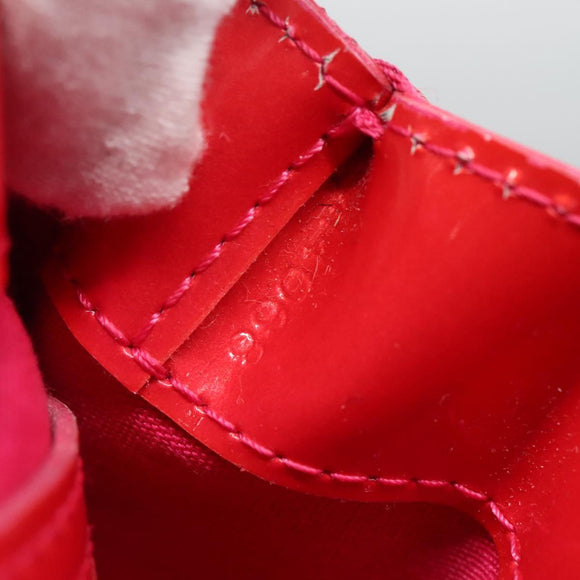 LOUIS VUITTON Vernis Wilshire Boulevard Hand Bag Rose Pop M93643 LV Auth BA5004