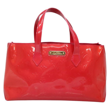LOUIS VUITTON Vernis Wilshire Boulevard Hand Bag Rose Pop M93643 LV Auth BA5004 - 0