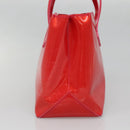 LOUIS VUITTON Vernis Wilshire Boulevard Hand Bag Rose Pop M93643 LV Auth BA5004-4