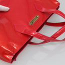 LOUIS VUITTON Vernis Wilshire Boulevard Hand Bag Rose Pop M93643 LV Auth BA5004-6