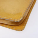 LOUIS VUITTON Monogram Vernis Lexington Pouch Beige M91010 LV Auth BA5005-10