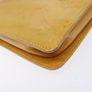 LOUIS VUITTON Monogram Vernis Lexington Pouch Beige M91010 LV Auth BA5005-11