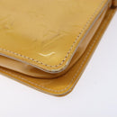 LOUIS VUITTON Monogram Vernis Lexington Pouch Beige M91010 LV Auth BA5005-12