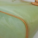 LOUIS VUITTON Monogram Vernis Houston Hand Bag Baby Blue M91005 LV Auth BA5011-9