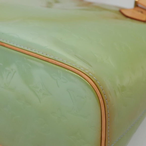 LOUIS VUITTON Monogram Vernis Houston Hand Bag Baby Blue M91005 LV Auth BA5011