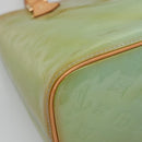 LOUIS VUITTON Monogram Vernis Houston Hand Bag Baby Blue M91005 LV Auth BA5011-14