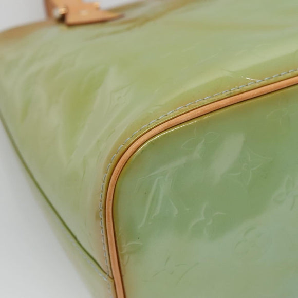 LOUIS VUITTON Monogram Vernis Houston Hand Bag Baby Blue M91005 LV Auth BA5011