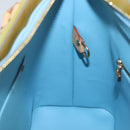 LOUIS VUITTON Monogram Vernis Houston Hand Bag Baby Blue M91005 LV Auth BA5011-19