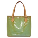 LOUIS VUITTON Monogram Vernis Houston Hand Bag Baby Blue M91005 LV Auth BA5011-13