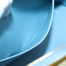 LOUIS VUITTON Monogram Vernis Houston Hand Bag Baby Blue M91005 LV Auth BA5011-21