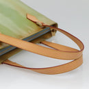 LOUIS VUITTON Monogram Vernis Houston Hand Bag Baby Blue M91005 LV Auth BA5011-7