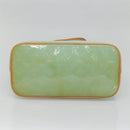 LOUIS VUITTON Monogram Vernis Houston Hand Bag Baby Blue M91005 LV Auth BA5011-5