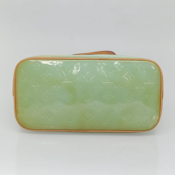 LOUIS VUITTON Monogram Vernis Houston Hand Bag Baby Blue M91005 LV Auth BA5011