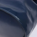 Salvatore Ferragamo Gancini Shoulder Bag Enamel Blue Silver Auth BA5013-9